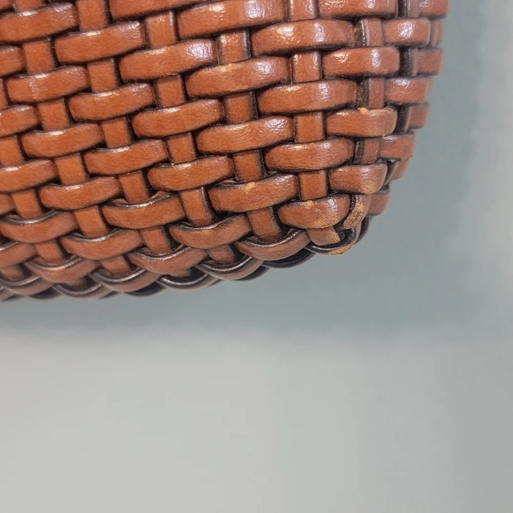 Nine &‎ Co Vintage Woven Brown Boho Gypsy Trendy Y2k Shoulder Bag